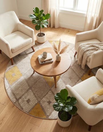 5' 3 x 5' 3 Laguna Round Rug