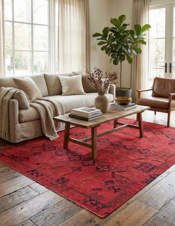 6' 9 x 7' 9 Hand Woven Kilim Modern Wool Square Rug