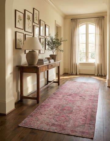 4' 9 x 9' 5 Hand Knotted Ultra Vintage Persian Wool Rug