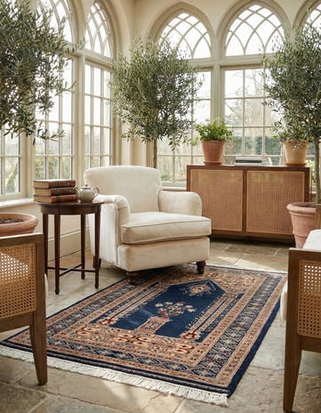 2' 8 x 4' 5 Hand Knotted Bokhara Oriental Wool Rug