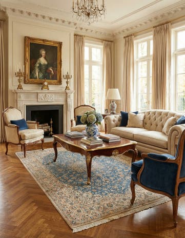 5' 4 x 9' 6 Hand Knotted Nain Rug