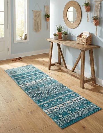 Blue Lucerne Runner Rug