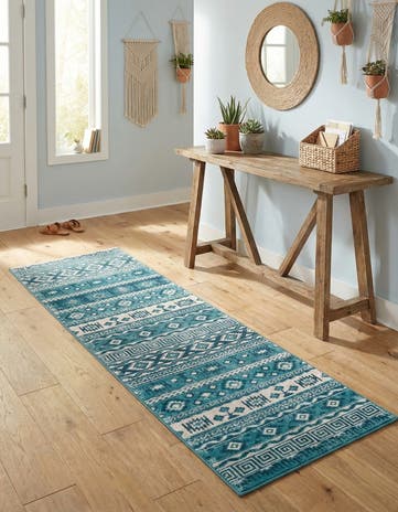 Blue Lucerne Runner Rug