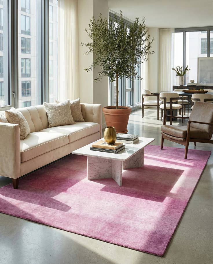 Detail image of 5' 3 x 7' 6 Hand Knotted Darya Wool Rug