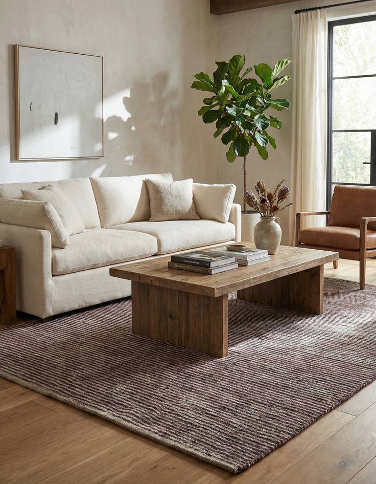 Detail image of 5' 4 x 8' 8  Hand Knotted Moroccan Wool Rug