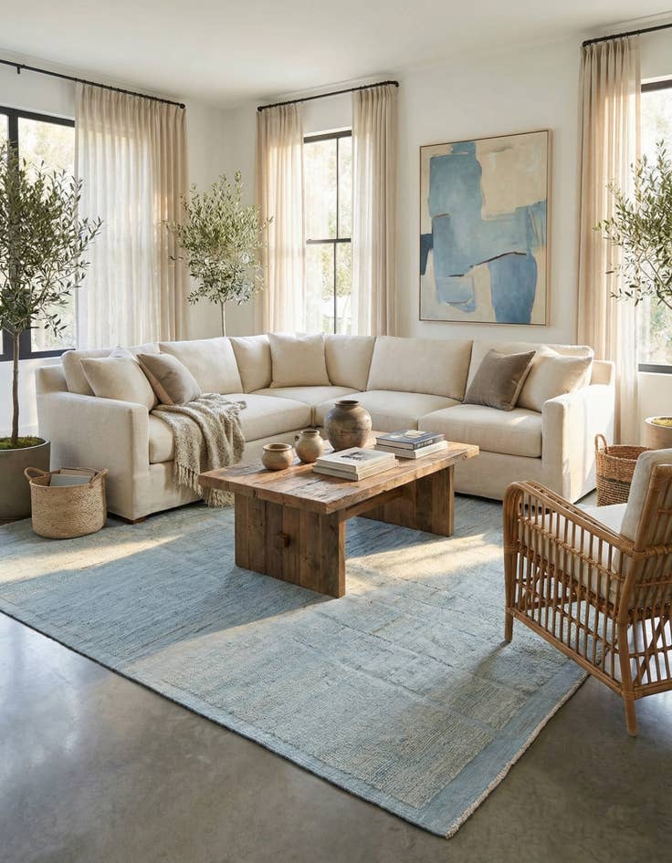 Detail image of 7' 9 x 10' 7  Hand Knotted Moroccan Wool Rug