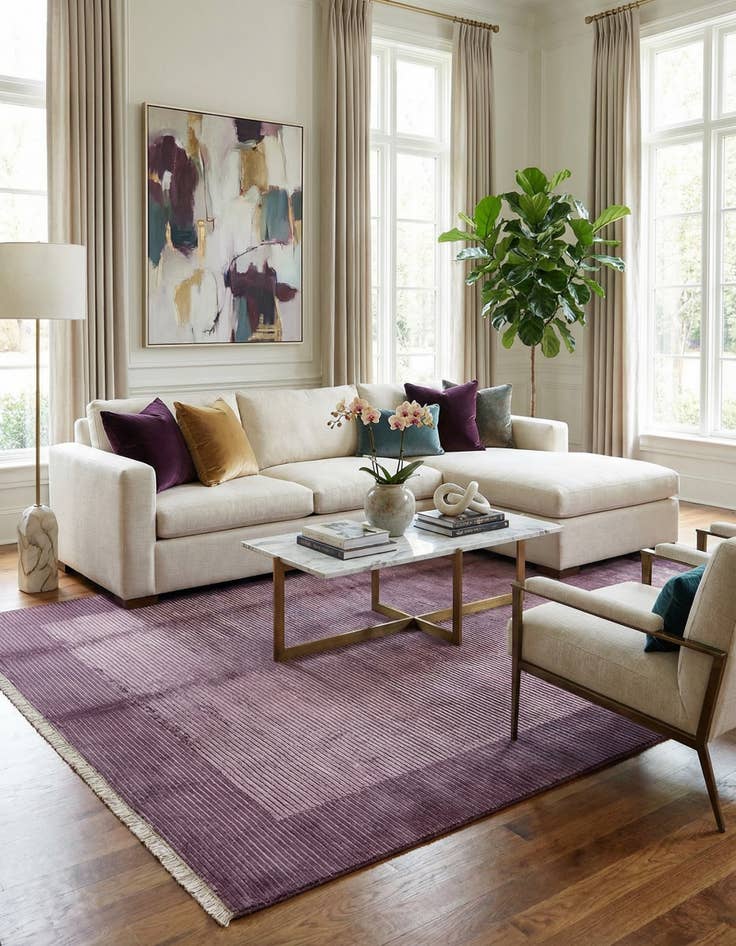 Detail image of 8' 1 x 11' 6  Hand Knotted Darya Wool Rug