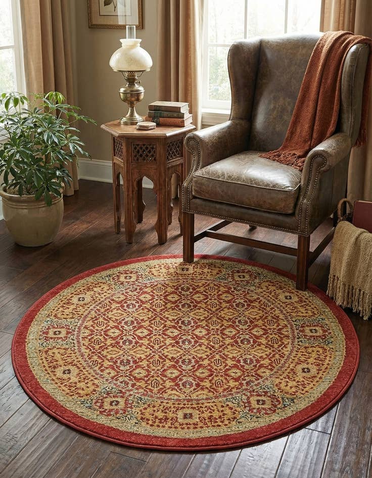 Detail image of  3' 3 x 3' 3 Amina Round Rug