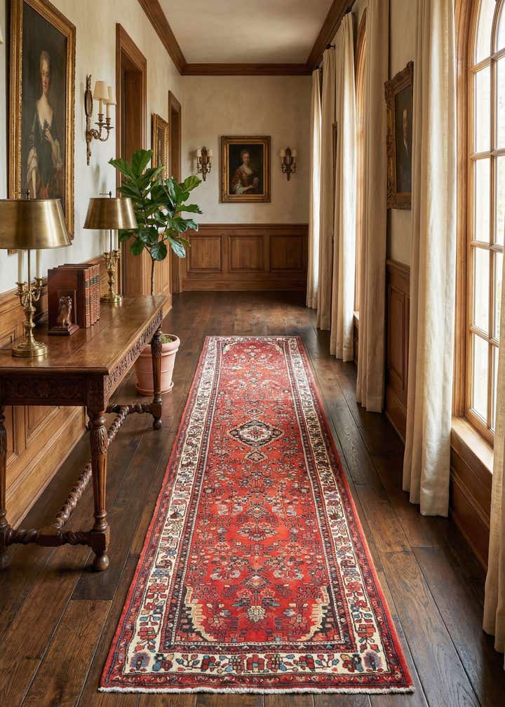 3' 6 x 13' 11 Hamedan Runner Rug