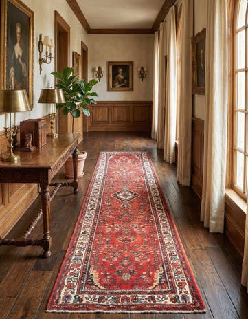 3' 6 x 13' 11 Hamedan Runner Rug