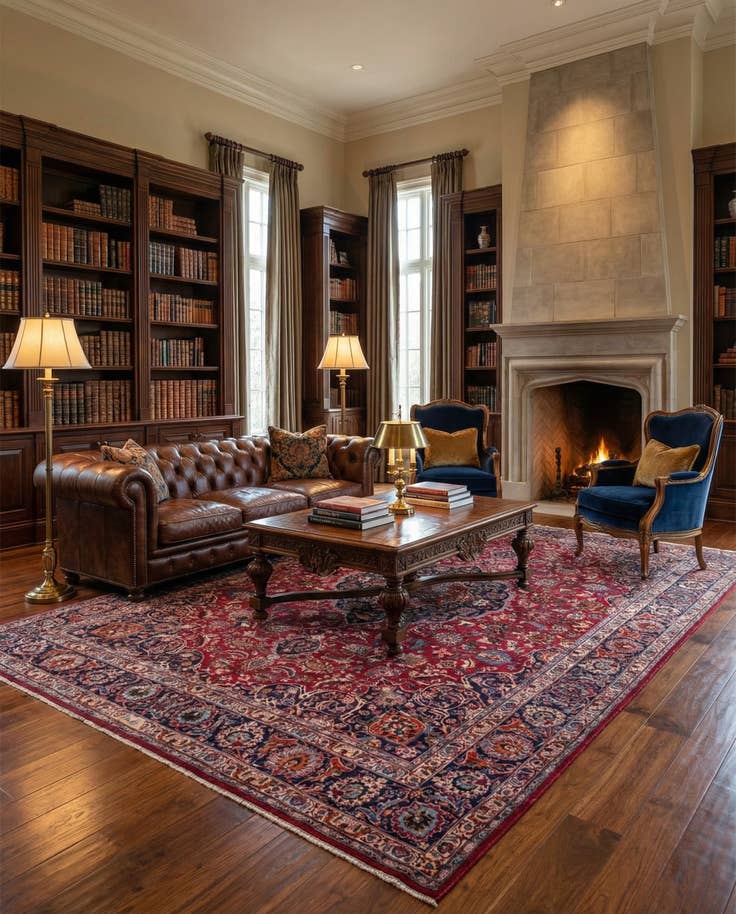 Detail image of 9' 9 x 12' 8 Hand Knotted Mashad Persian Wool Rug