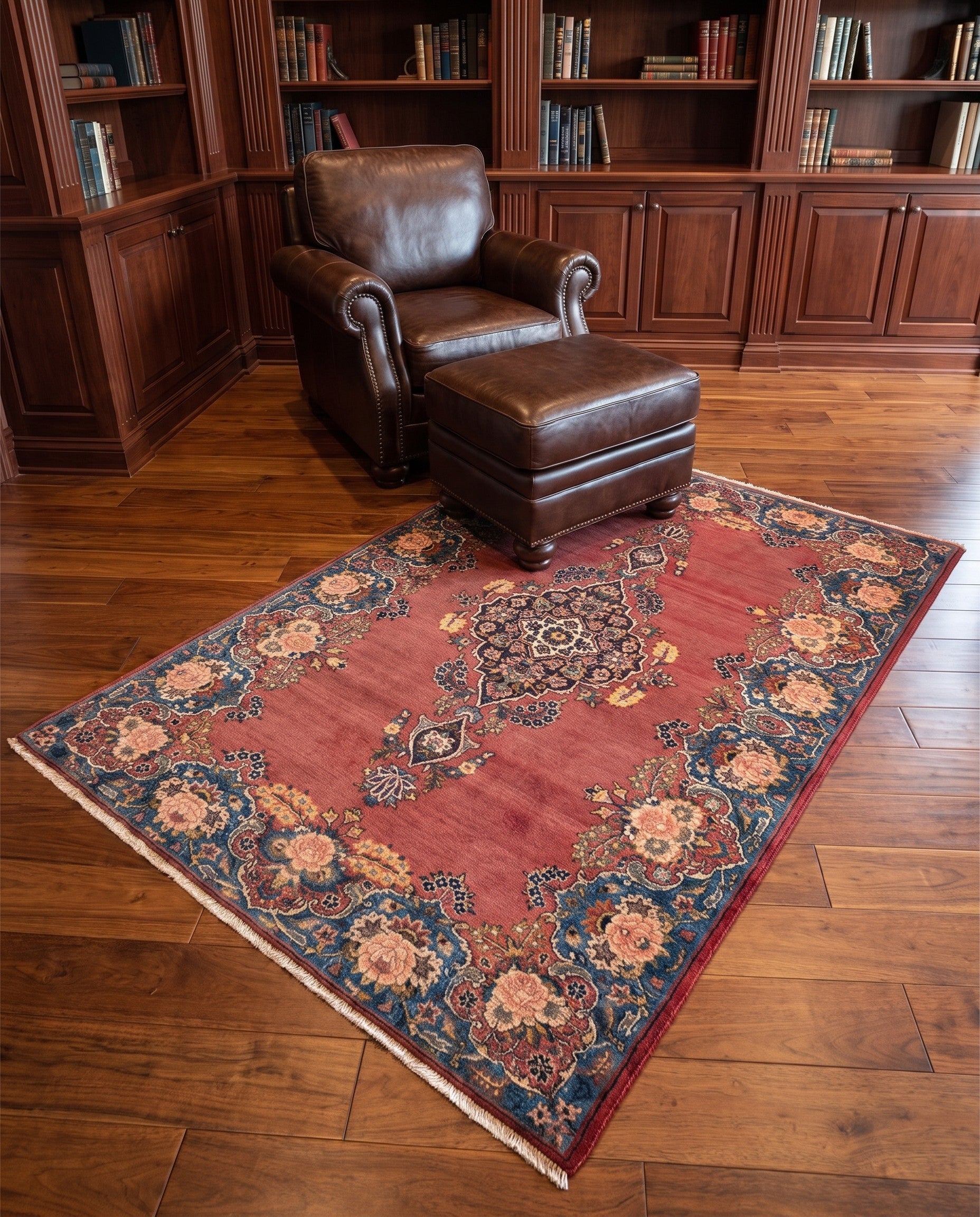 3' 8 x 5' 1 Kashan Rug