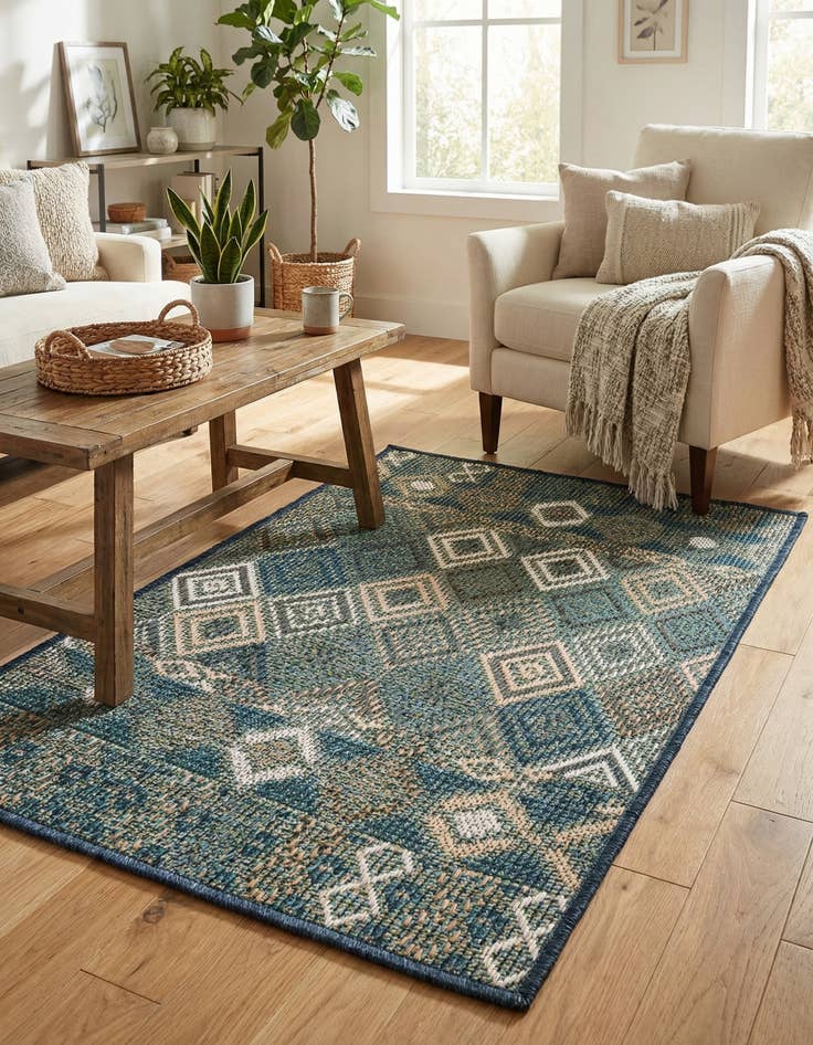 Detail image of 2' x 3'  Washable Baja Indoor / Outdoor Rug