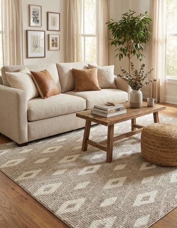 Smokey Taupe Sepia Rug