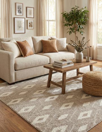Smokey Taupe Sepia Rug