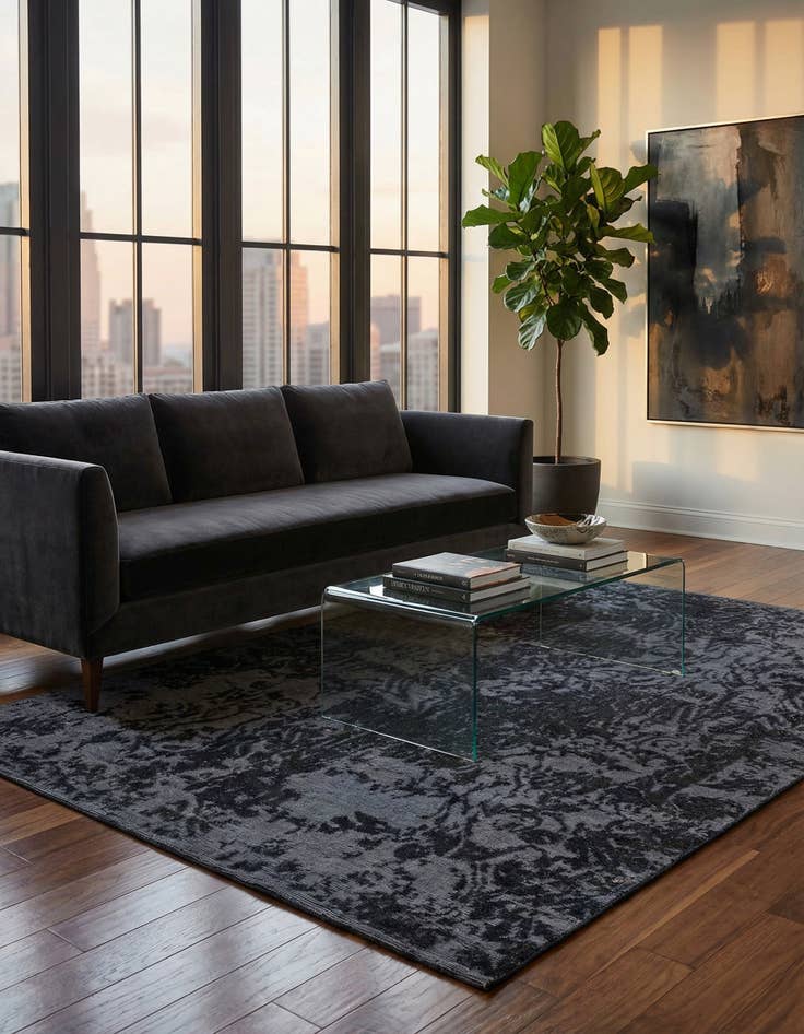 Detail image of 6' 2 x 9' 9  Hand Knotted Darya Wool Rug