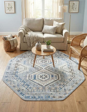 5' 3 x 5' 3 Charlotte Octagon Rug