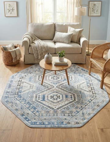 5' 3 x 5' 3 Charlotte Octagon Rug