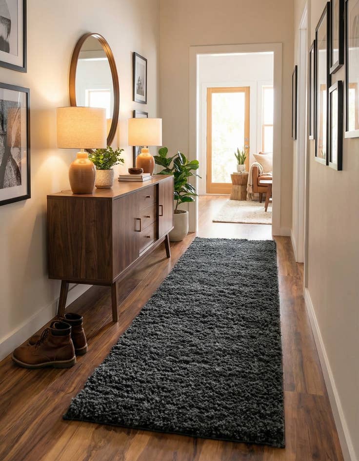 Detail image of  2' 6 x 19' 8 Everyday Shag Runner Rug