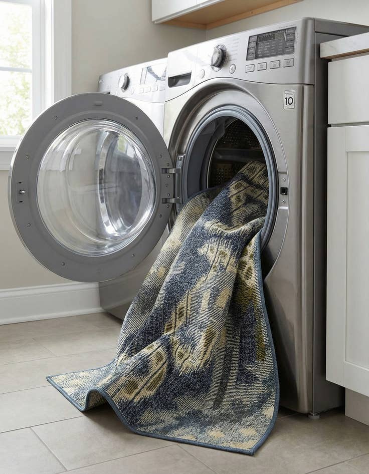 Detail image of 2' 2 x 3'  Washable Modern Indoor / Outdoor Rug