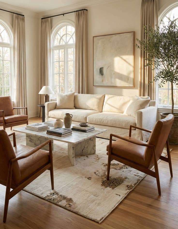 Detail image of 3' 7 x 6' 6  Hand Knotted Ultra Vintage Persian Wool Rug