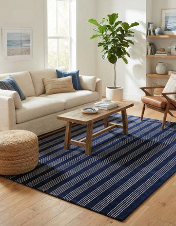 6' 1 x 9' Jill Zarin Striped Wool Rug