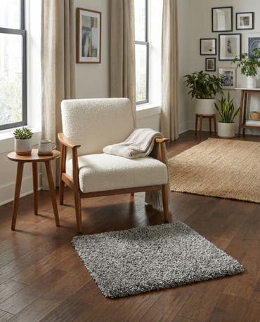  1' x 1' Solid Shag Sample Rug