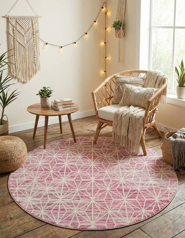 Detail image of 5' 3 x 5' 3 Uptown Fifth Avenue Round Rug