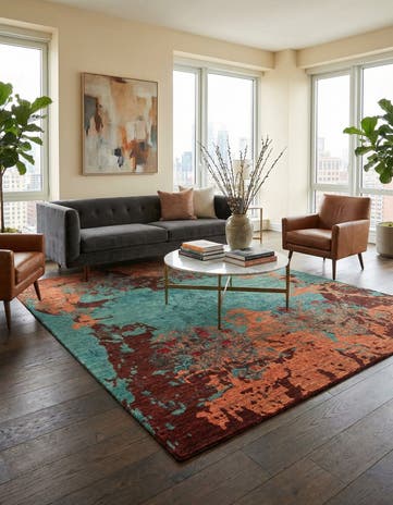 5' 5 x 7' 9 Anar Wool Rug