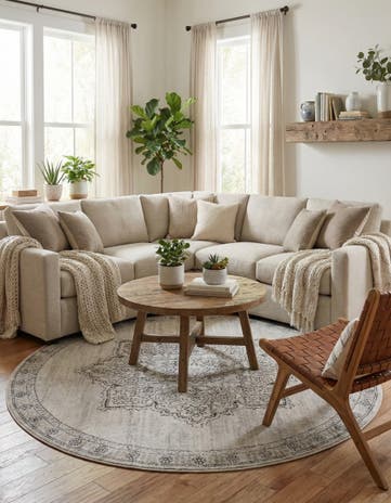 7' x 7' Nyla Round Rug