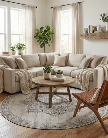 7' x 7' Nyla Round Rug