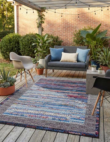 5' x 7' Easy-Clean Modern Indoor / Outdoor Rug