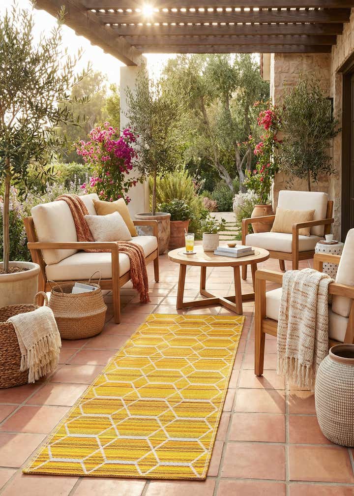 2' x 6' Easy-Clean Vista Breeze Indoor / Outdoor Runner Rug