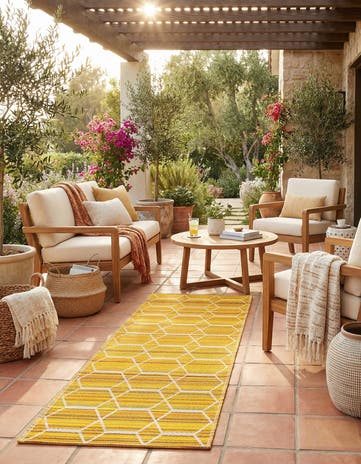 2' x 6' Easy-Clean Vista Breeze Indoor / Outdoor Runner Rug