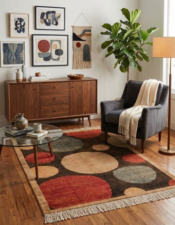 4' x 6' Hand Knotted Modern Ziegler Rug