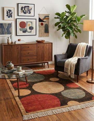 4' x 6' Hand Knotted Modern Ziegler Rug