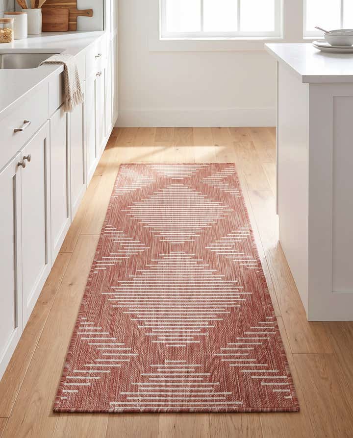 2' x 5' 3 Easy-Clean Modern Indoor / Outdoor Runner Rug