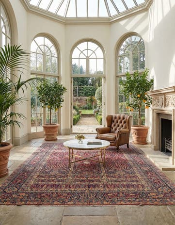 9' 11 x 14' 2 Kerman Wool Rug