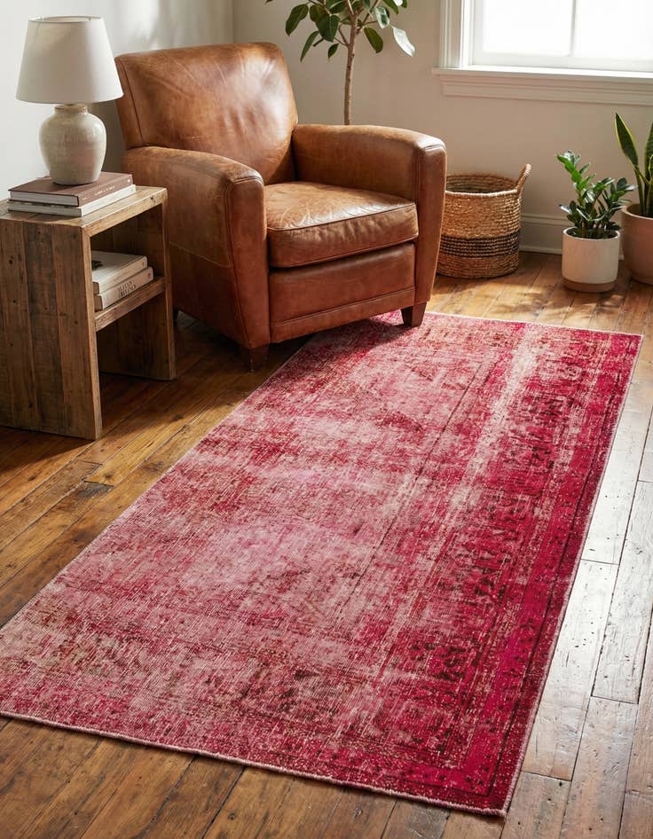 Detail image of 5' 3 x 10' 3  Hand Knotted Ultra Vintage Persian Wool Runner Rug