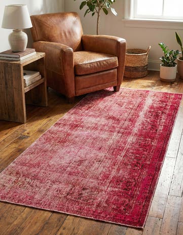5' 3 x 10' 3 Hand Knotted Ultra Vintage Persian Wool Runner Rug