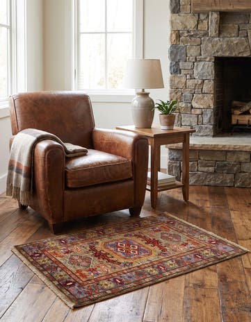 3' 4 x 5' Hand Knotted Kazak Rug