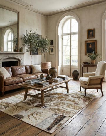 5' 4 x 7' 8 Hand Knotted Ultra Vintage Persian Wool Rug