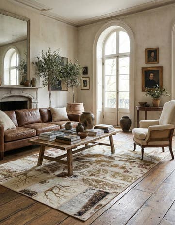 5' 4 x 7' 8 Hand Knotted Ultra Vintage Persian Wool Rug