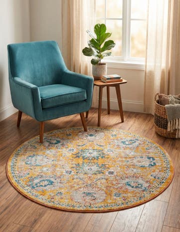 5' 2 x 5' 2 Lola Round Rug