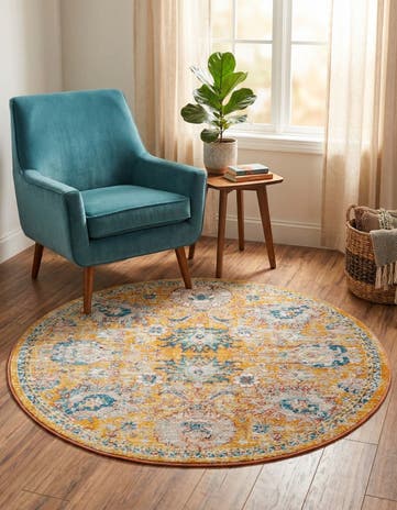 5' 2 x 5' 2 Lola Round Rug