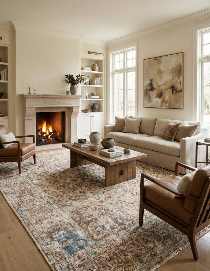 Detail image of  9' 5 x 12' 1  Hand Knotted Ultra Vintage Persian Wool Rug