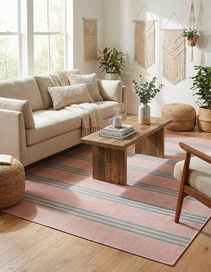 Detail image of 7' x 10' Easy-Clean Jill Zarin Anguilla Indoor / Outdoor Rug