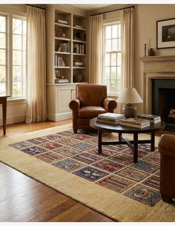 5' 4 x 6' 9 Hand Knotted Ariana Ziegler Rug