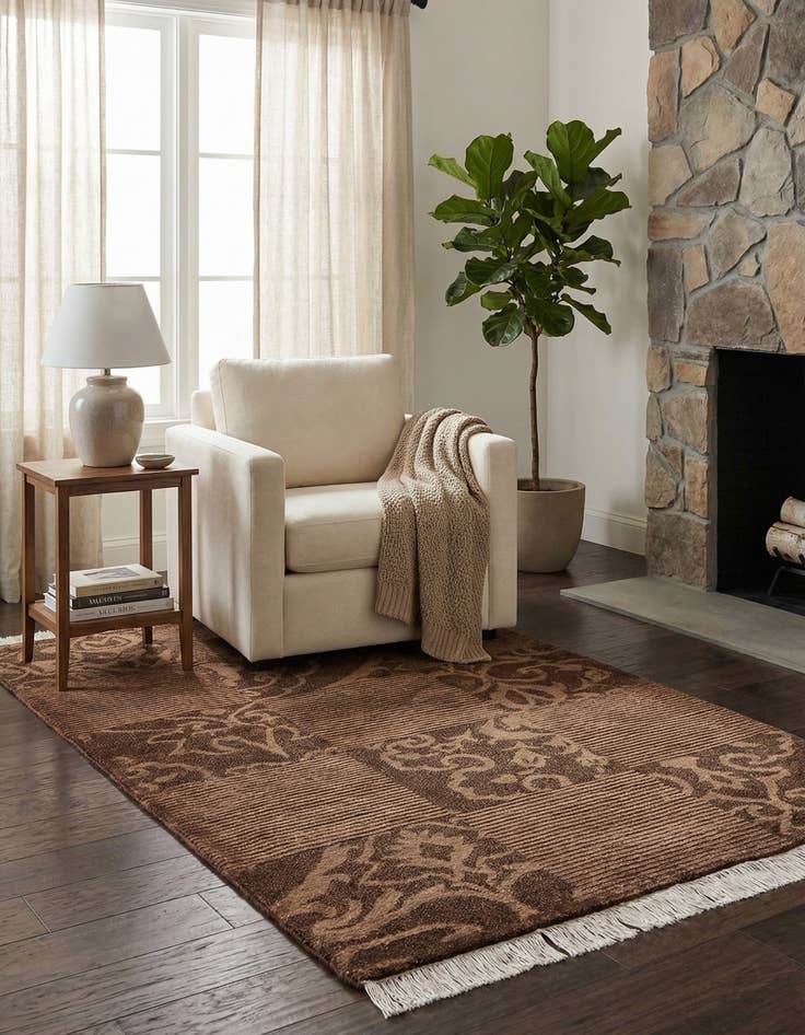 Detail image of 2' 10 x 4' 11  Hand Knotted Darya Wool Rug