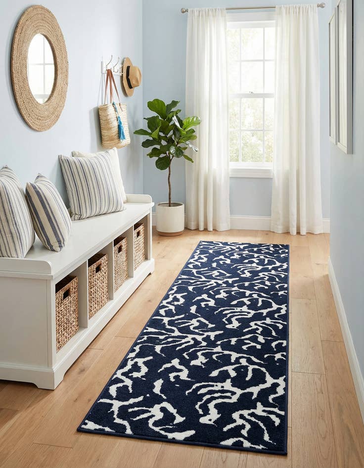 Detail image of  2' x 8'  Washable Sabrina Soto Indoor / Outdoor Runner Rug